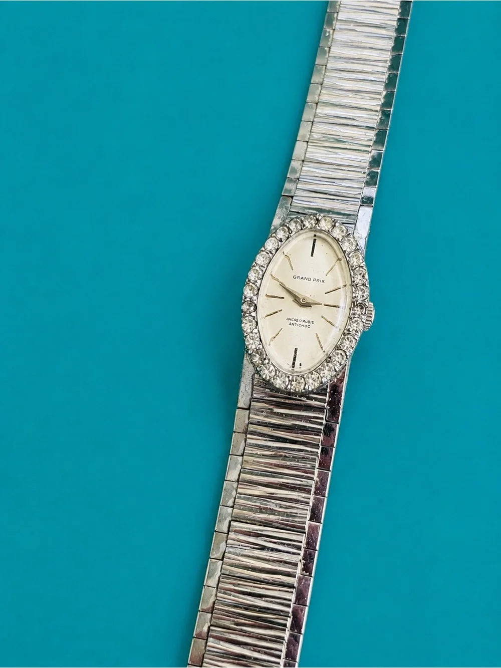 Vintage Grand Prix 17-Jewel Mechanical Ladies Cocktail Watch